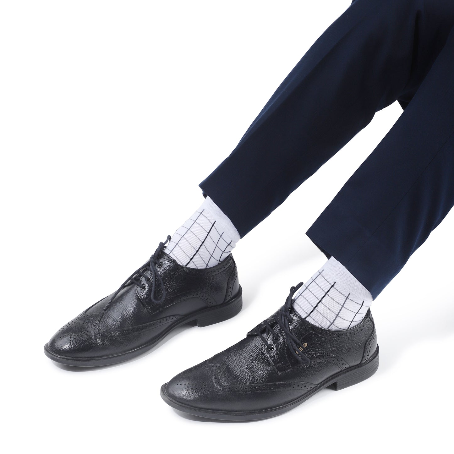 Men Ankle Length Socks- White