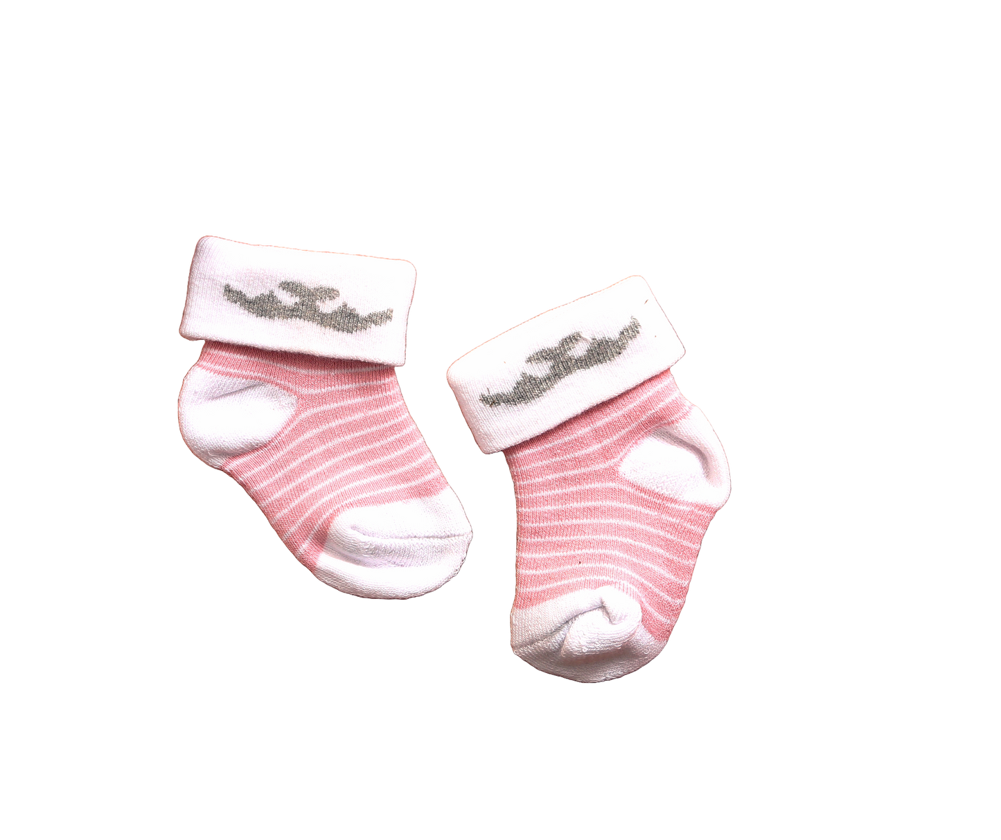 New Born Baby Stripes Cotton Socks (Dual Tone)