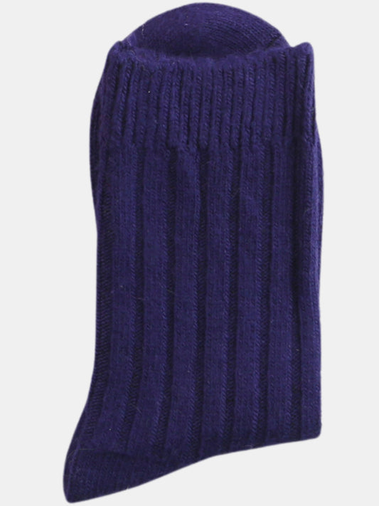Warm Crew Length Cozy Winter Socks for Women-Purple(Pack of 1)