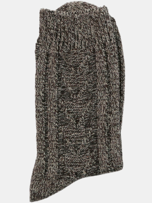 Crew Length Cozy Cable Knit Pattern Warm Socks for Women-Violet(Pack of 1)