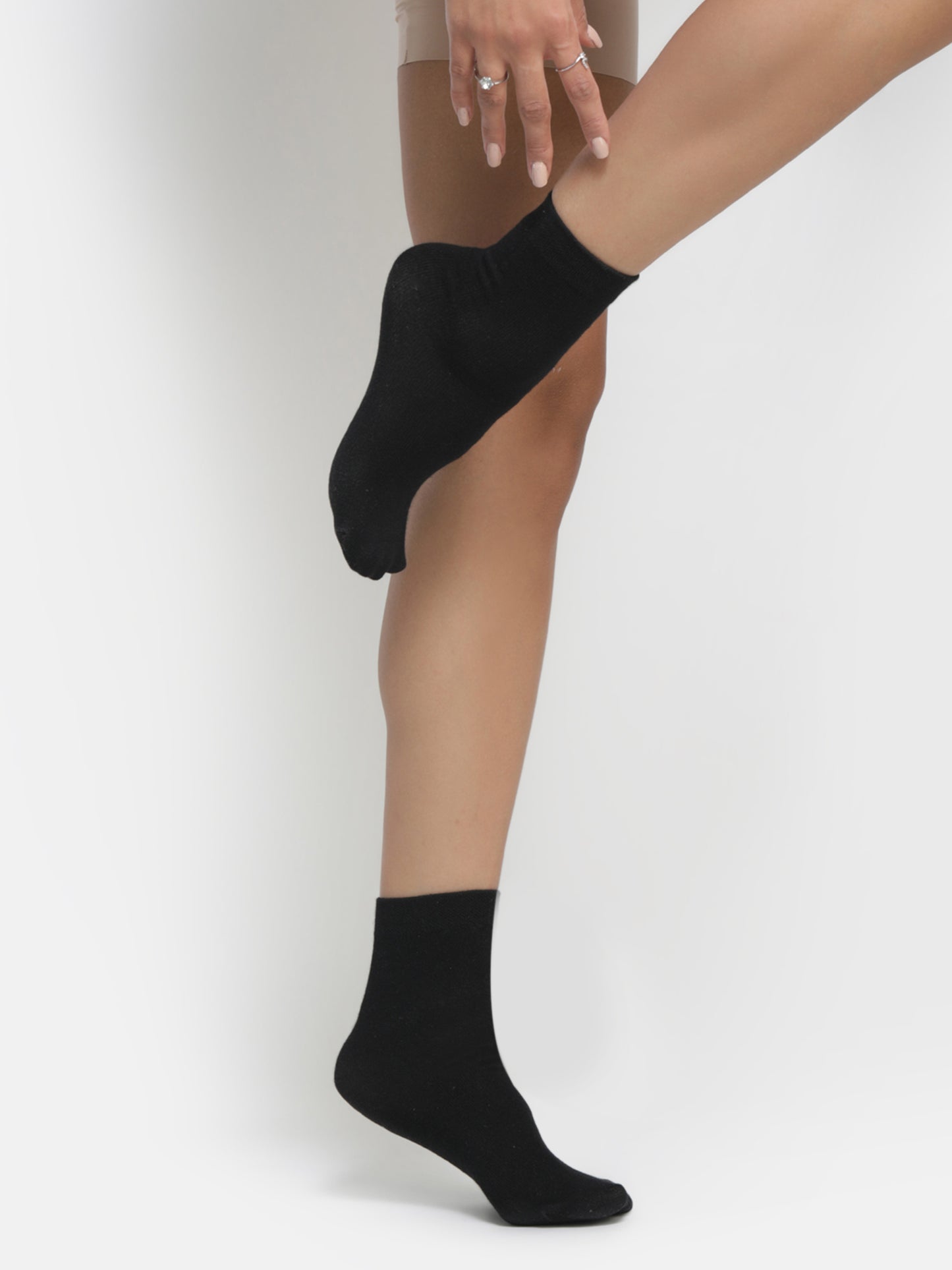 Ankle Cotton Socks- Black