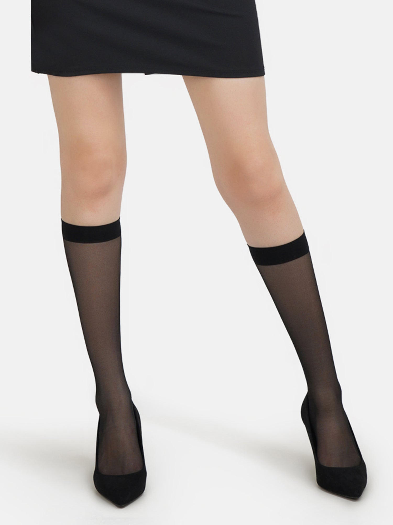 Sheer knee high clearance stockings