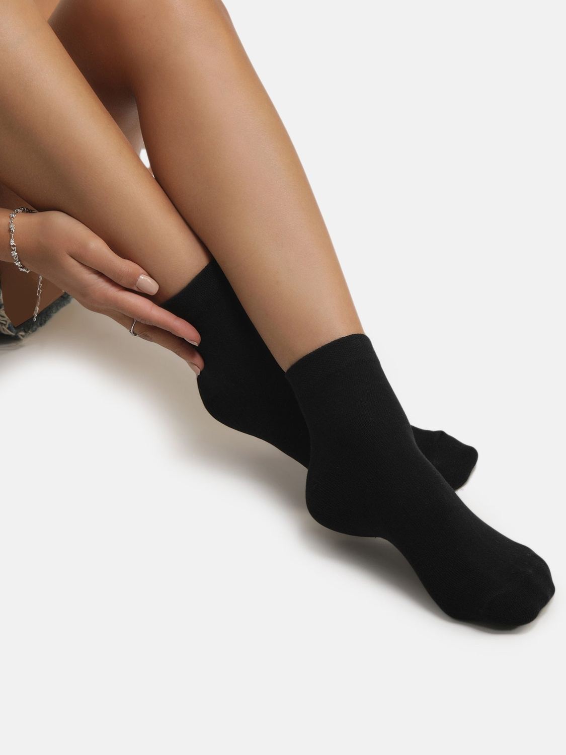 Ankle Length Socks - Black