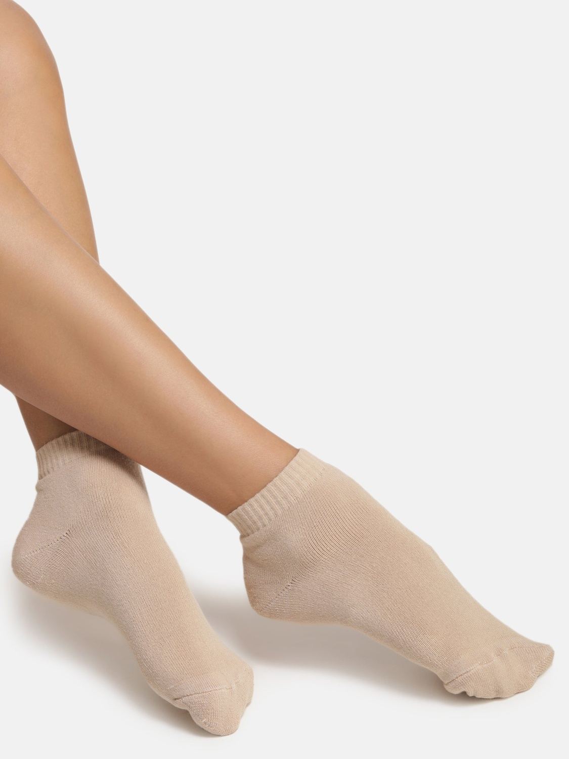 Ankle Length Terry Socks - Skin