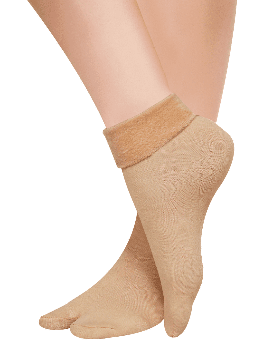 Fur Thumb Socks - Skin