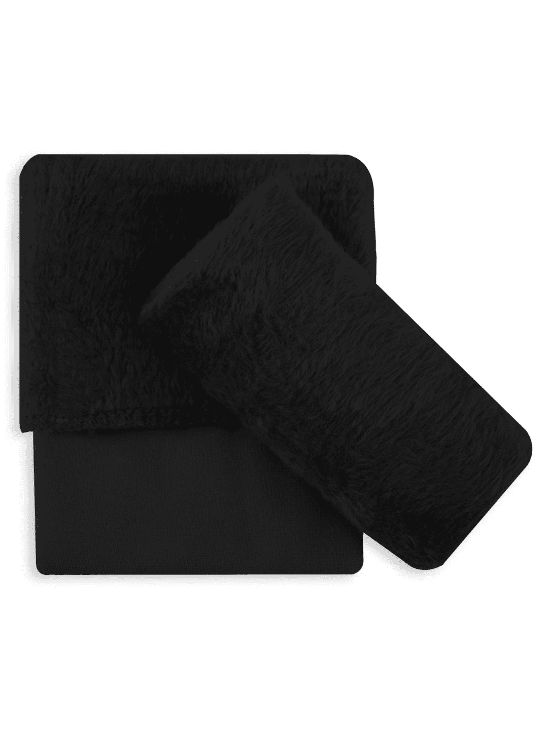 Fur Thumb Socks - Black