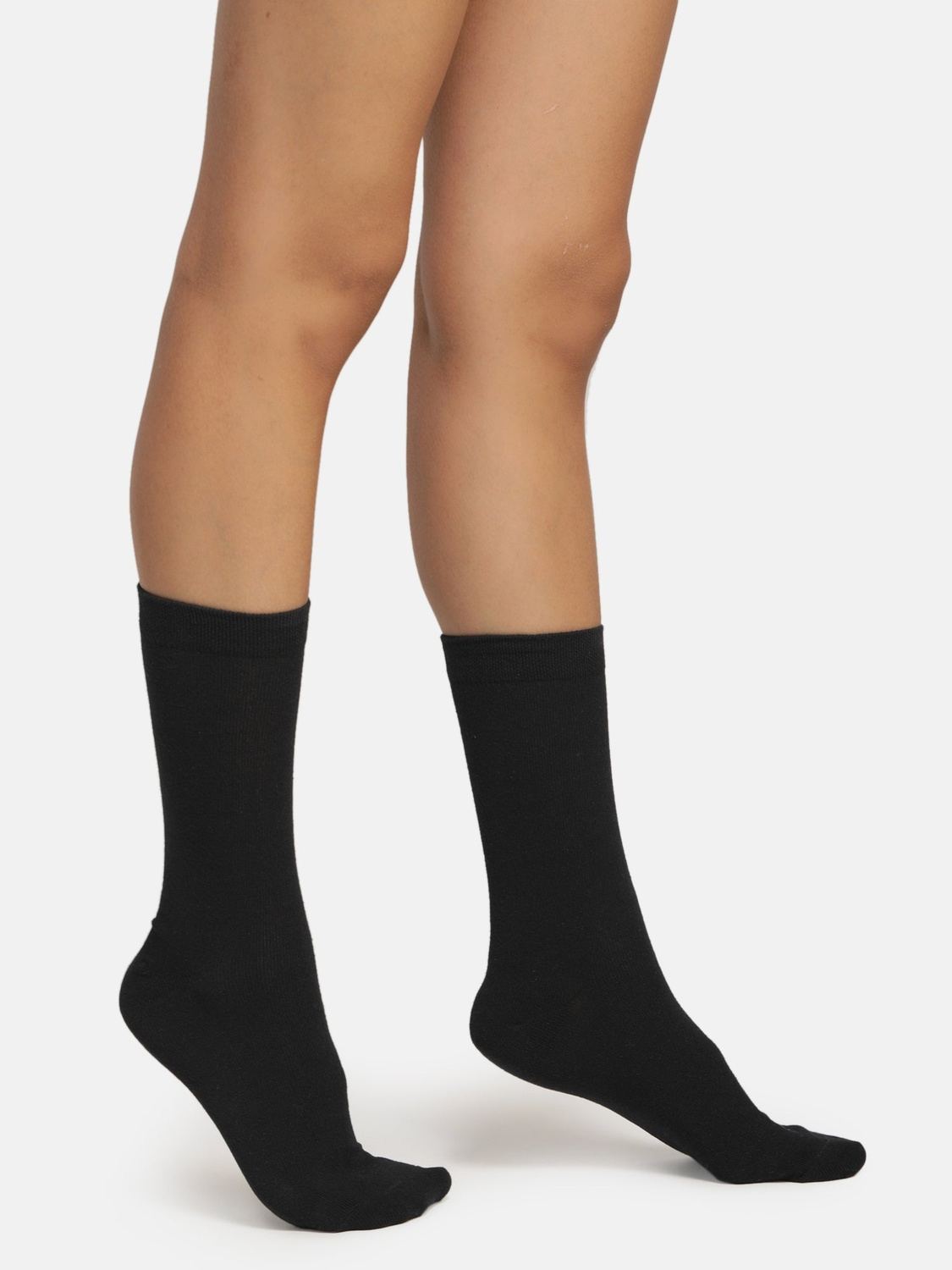 Regular Length Cotton Socks - Black
