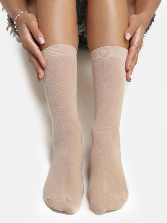 Regular Length Cotton Socks - Skin