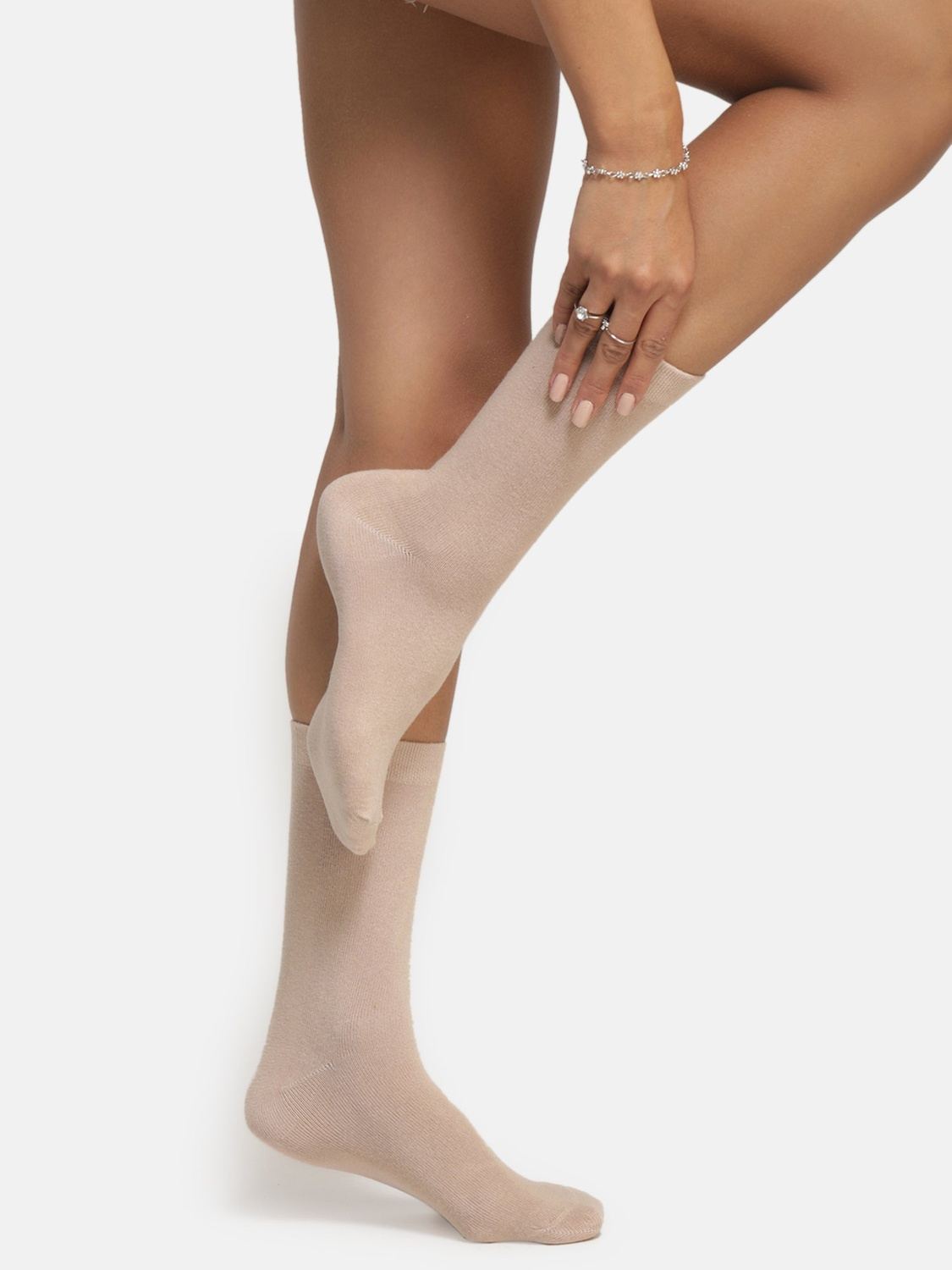 Regular Length Cotton Socks - Skin