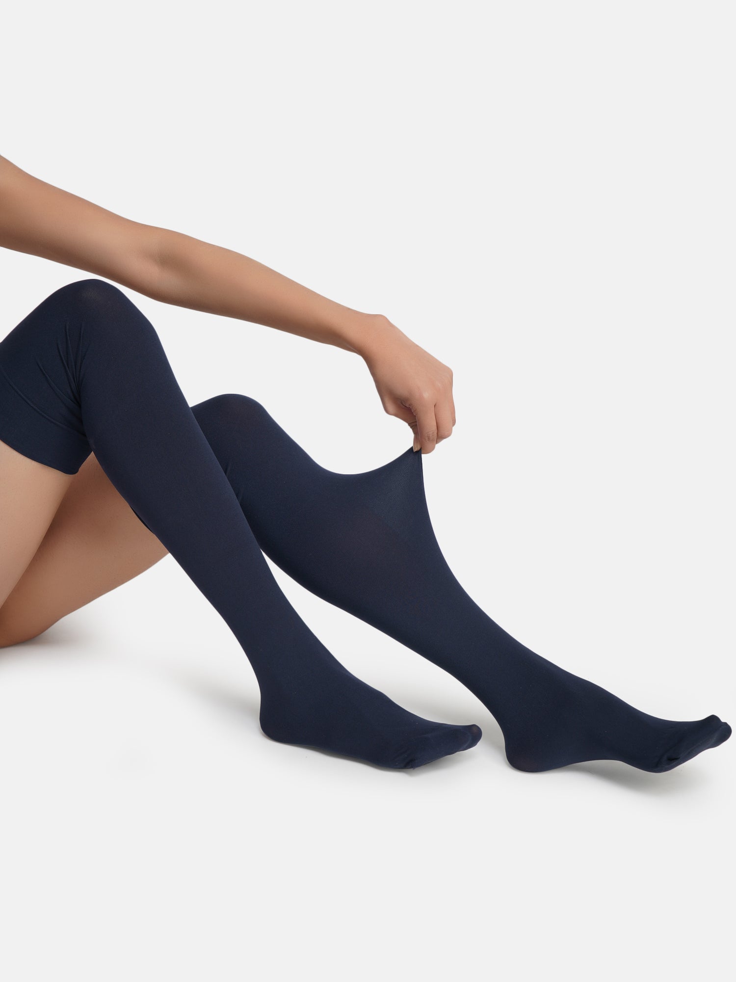 Girls navy outlet stockings