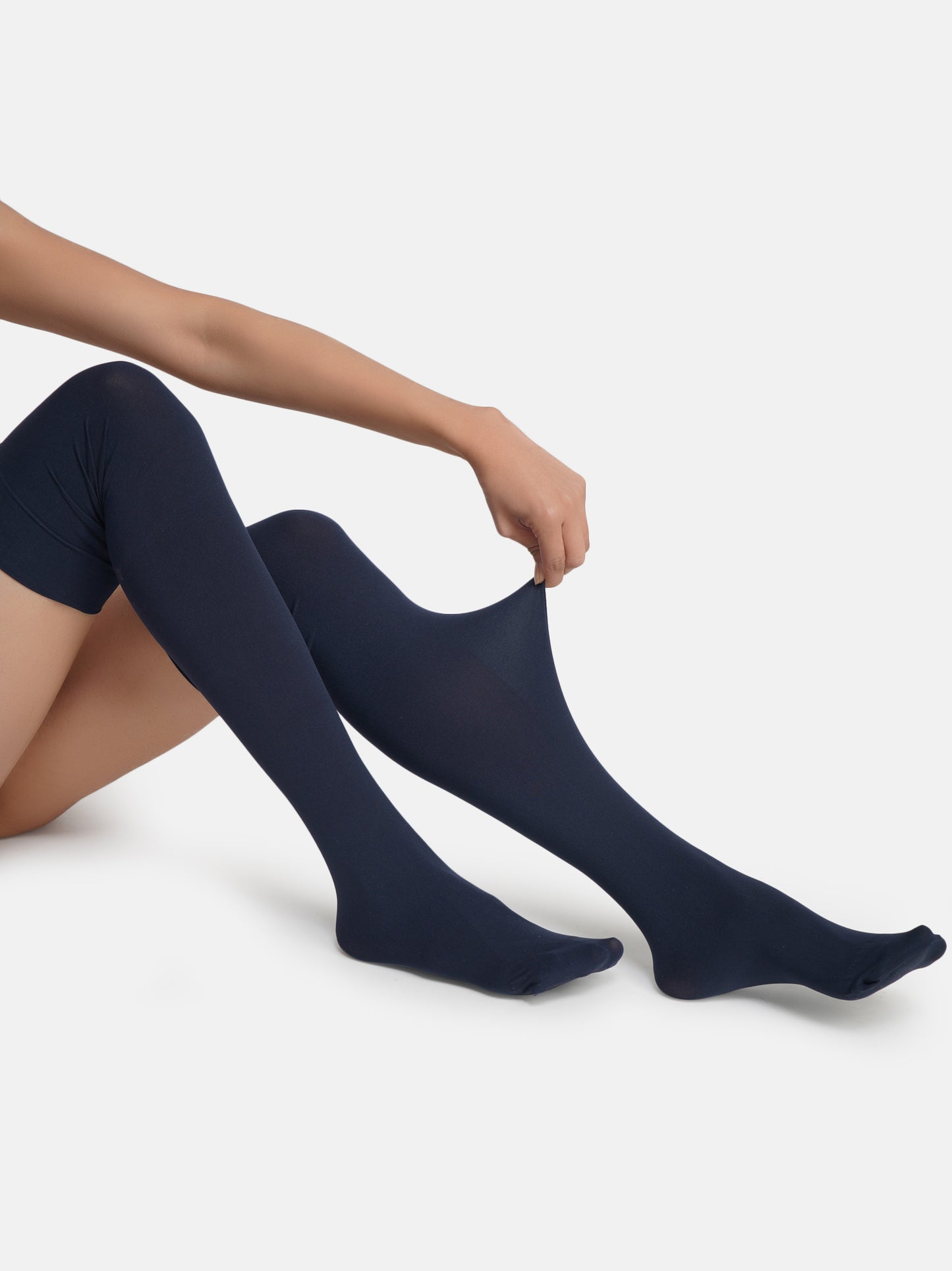 Navy Blue Thigh Stocking