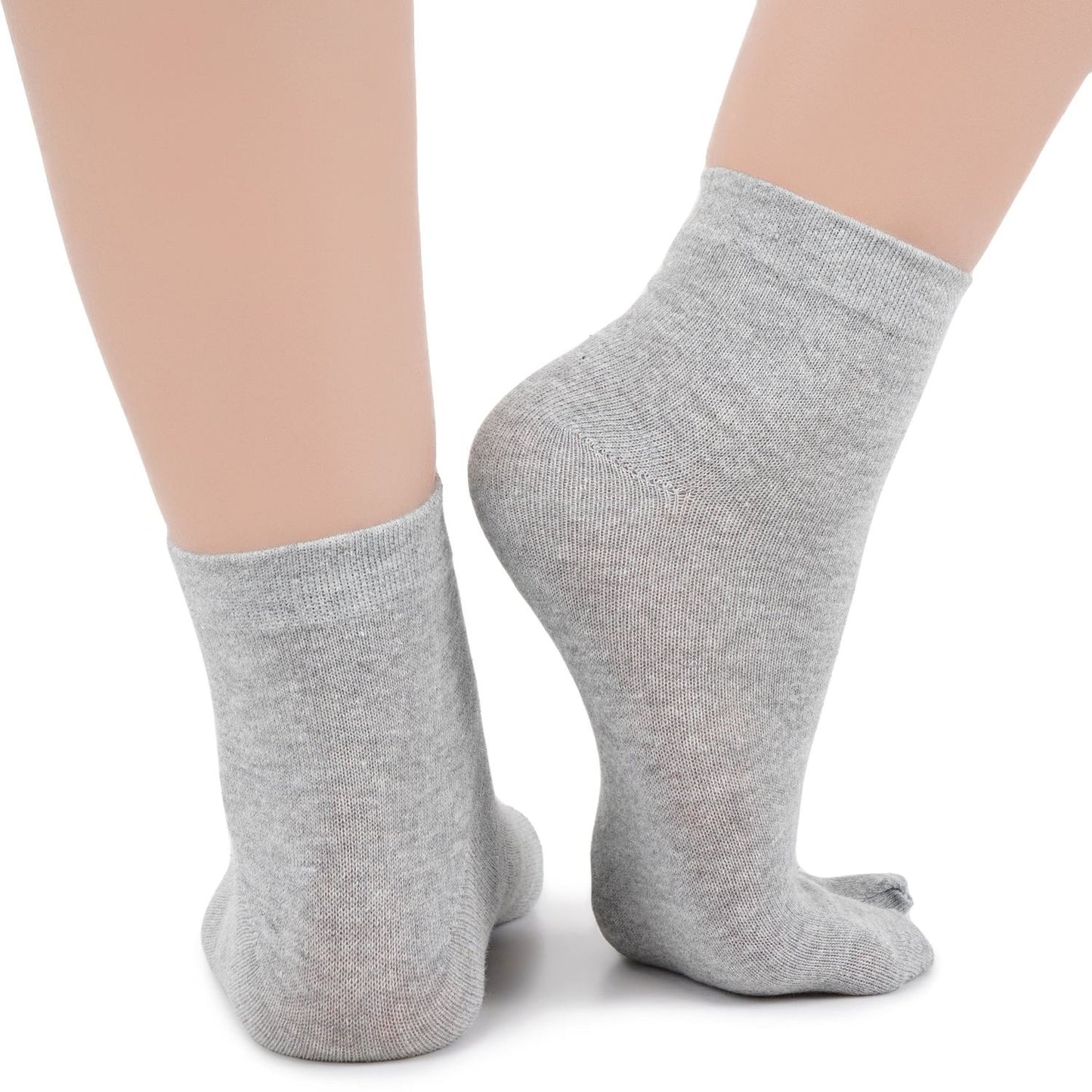 Ankle Thumb Socks - Light Grey