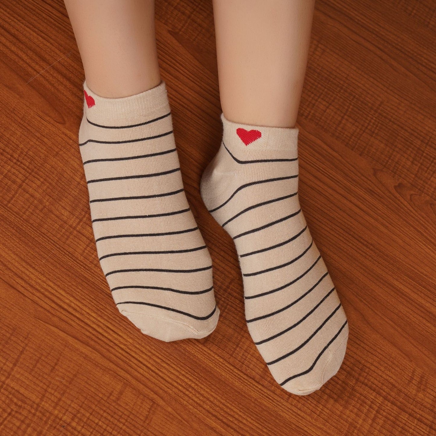 Striped Sneaker Socks (Skin)