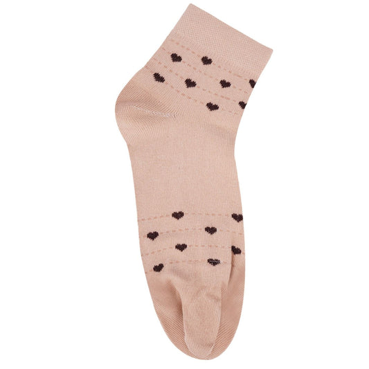 Heart Pattern Ankle Thumb Socks (Skin)