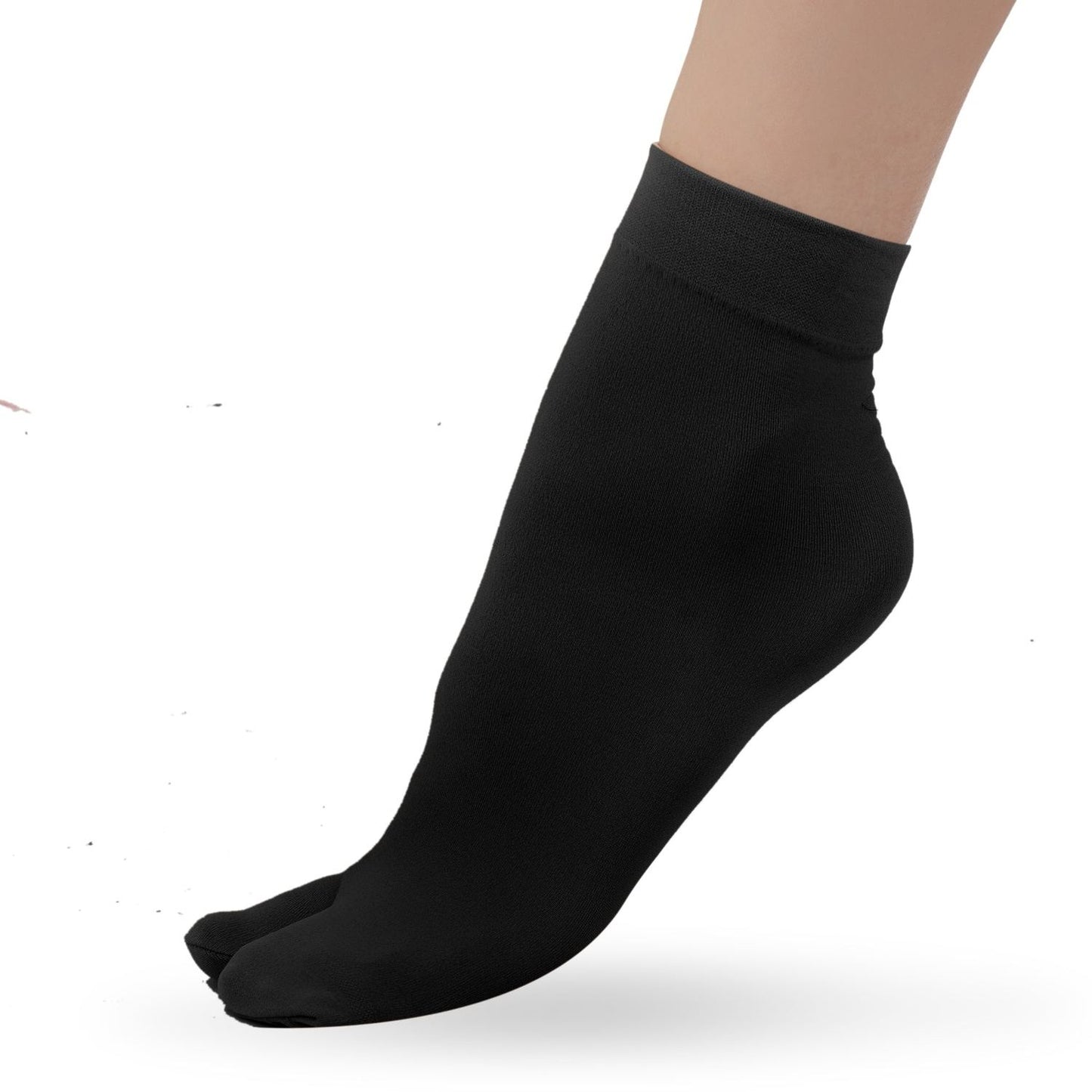 Fleece Thumb Socks-Black