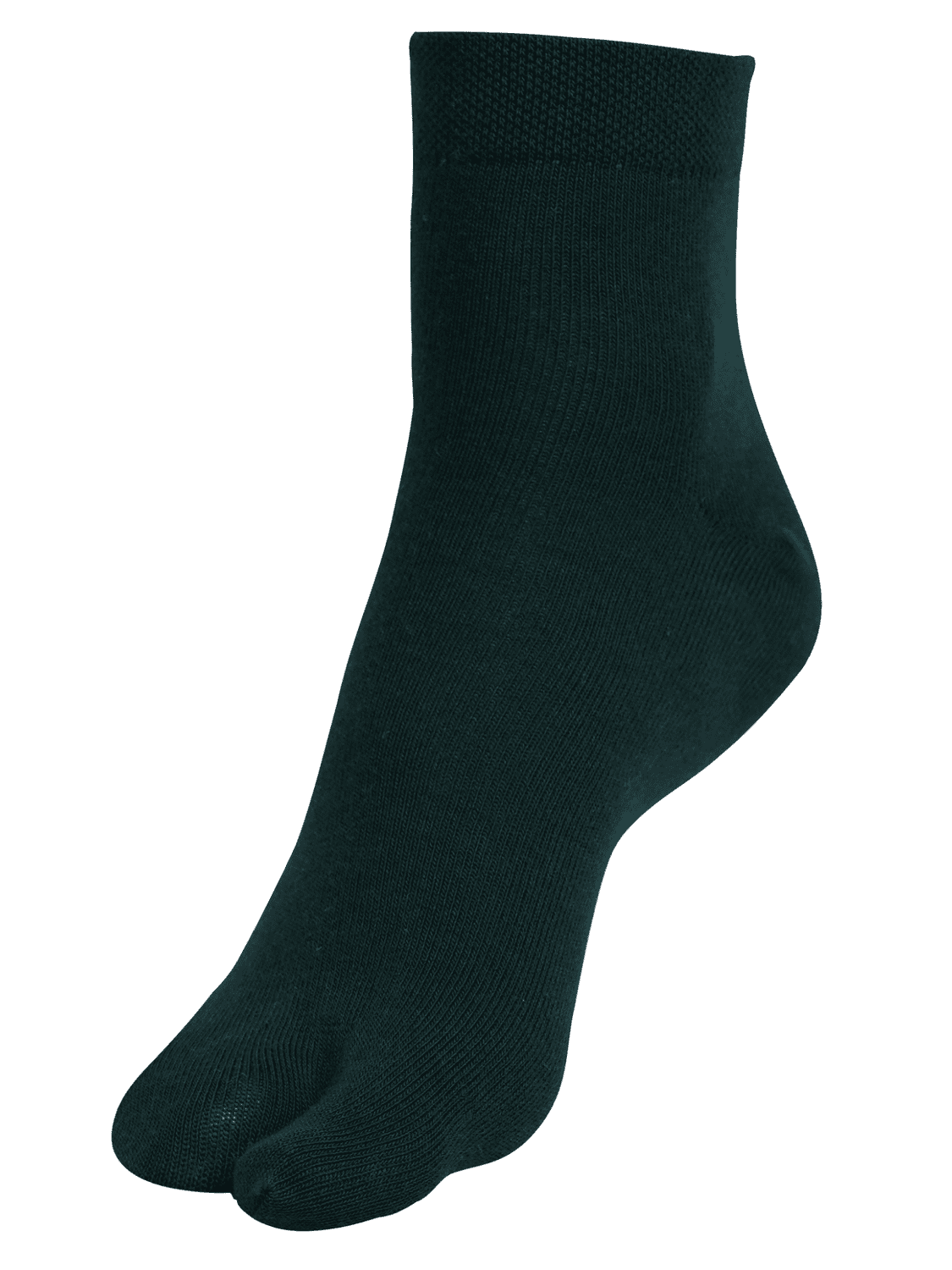 Ankle Length Thumb Socks - Bottle Green