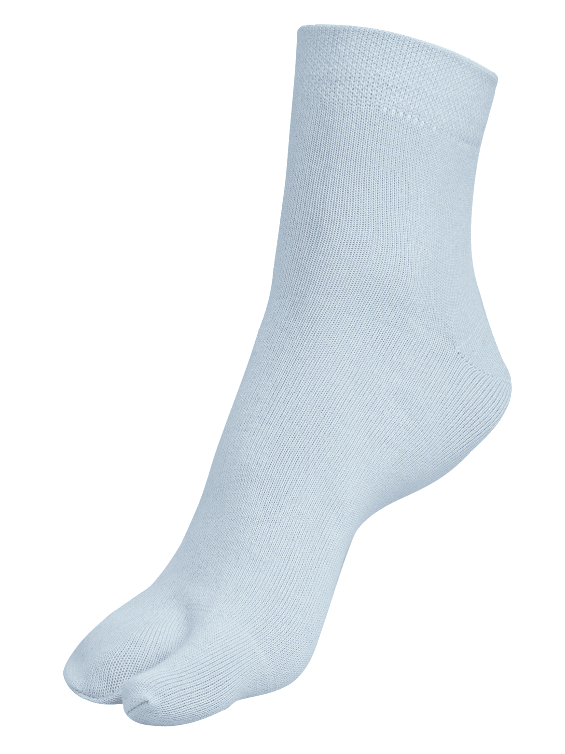 Ankle Length Thumb Socks - Light Blue
